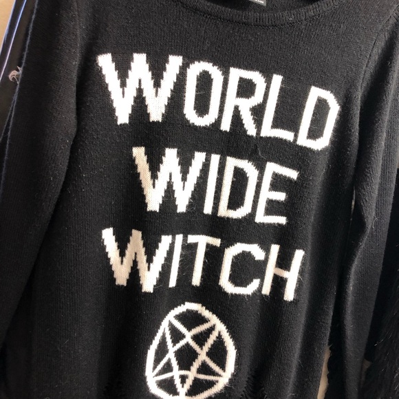Killstar Sweaters - Killstar World Wide Witch Sweater